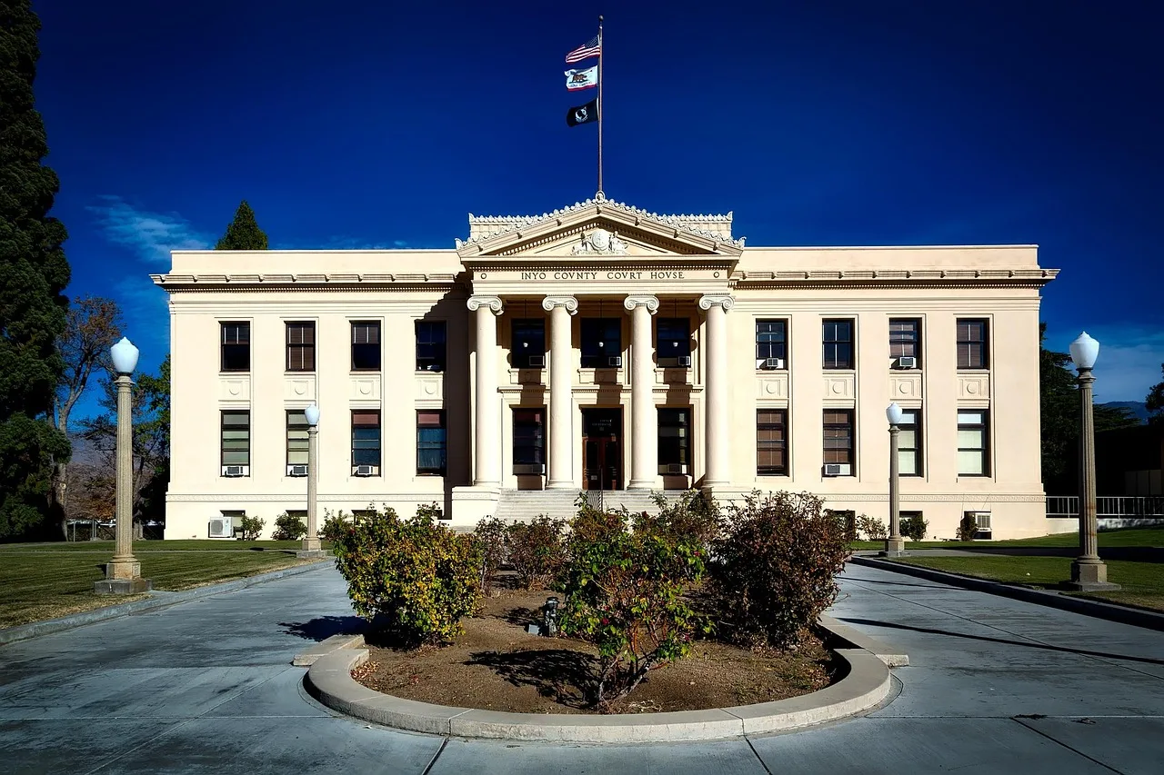 inyo county, courthouse, architecture, building, california, independence, law, exterior, justice, legal, court, hdr, columns, enforcement, judgement, landmark, historical, blue law, courthouse, courthouse, courthouse, courthouse, courthouse, legal. Court reporting: separate the docket from the story