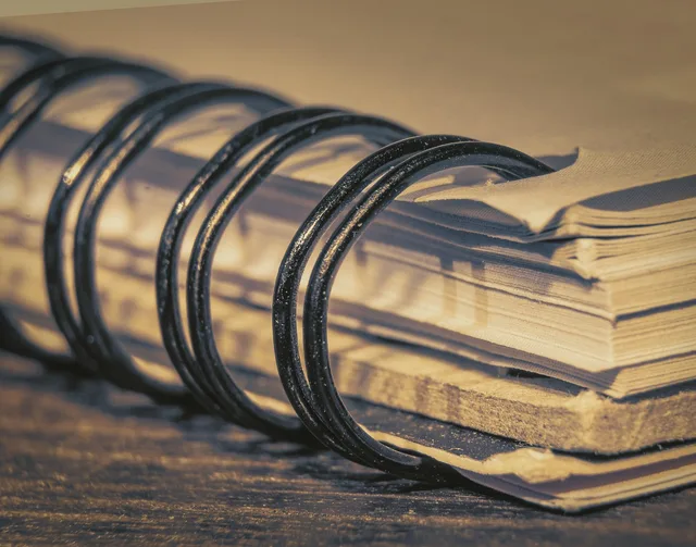 spiral notebook, notepad, paper, pad, spiral, sheet, notebook, vintage, pages, closeup. Court story checklist: sealing, redaction, and protected names
