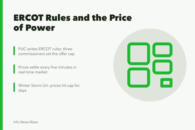 ERCOT grid rules, scarcity pricing, and the offer cap in Texas. Does the Texas grid price power the way ERCOT rules say it should?