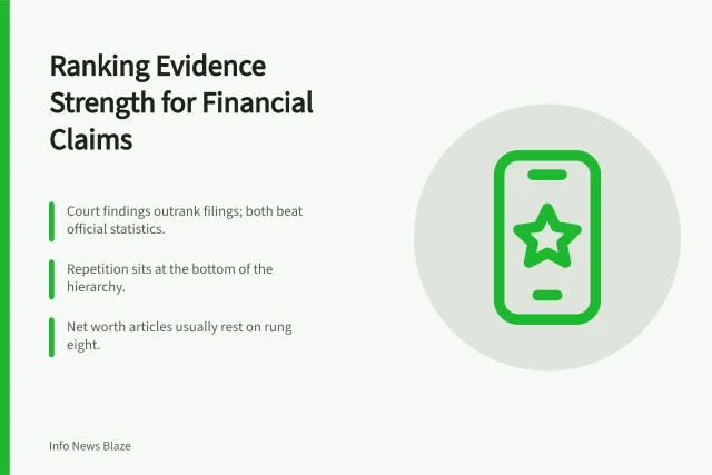 Hierarchy of evidence strength for financial claims and estimates. A closer look at estimate methodology estimate in 2027