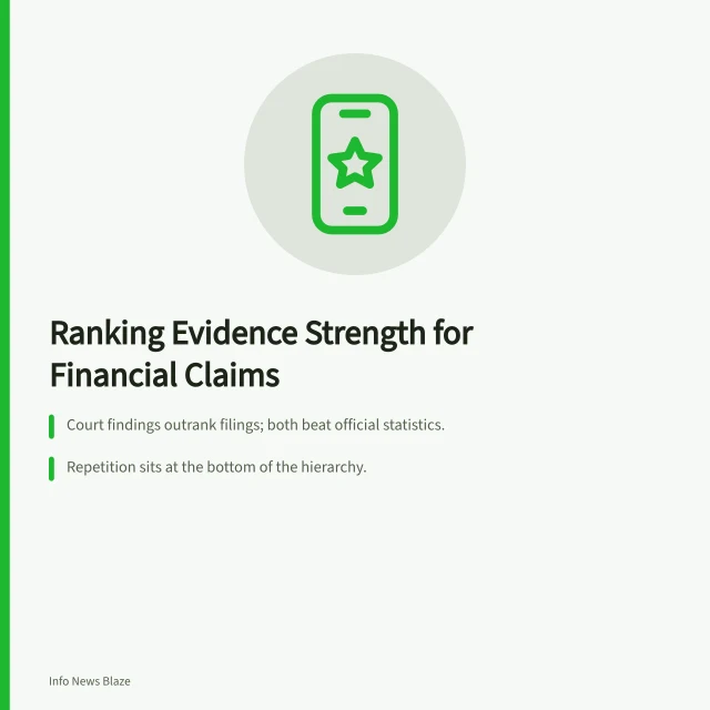 Hierarchy of evidence strength for financial claims and estimates. A closer look at estimate methodology estimate in 2027