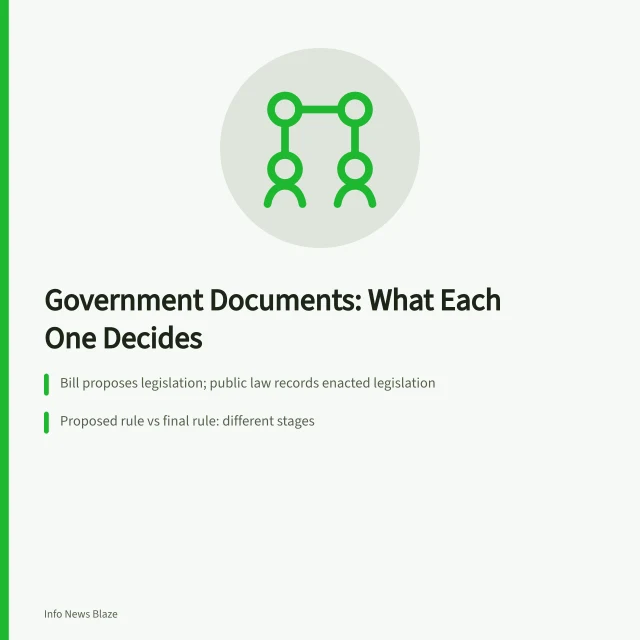 Comparison of government decision documents by status and legal effect. Government decision documents compared: what each one actually decides