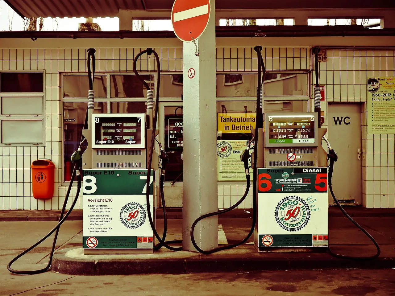 gas station, gas pumps, petrol, fuel, refuel, gasoline prices, tank, fuel pump, retro, vintage, dusseldorf, city, urban, gas station, gas station, gas station, gas station, gas station, petrol, petrol, petrol, petrol, fuel. How Carbon Prices From Cap and Trade Can Reach Gasoline Prices