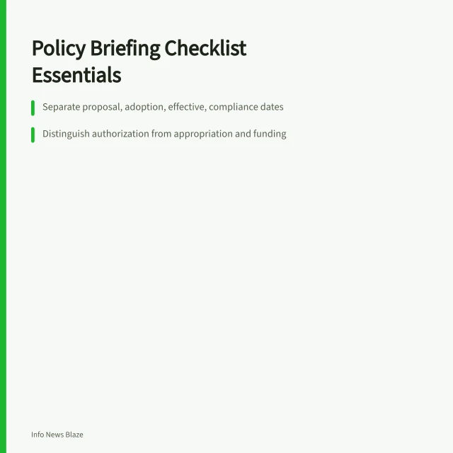 Checklist icon representing policy briefing steps and criteria. 7 things a policy briefing checklist has to cover