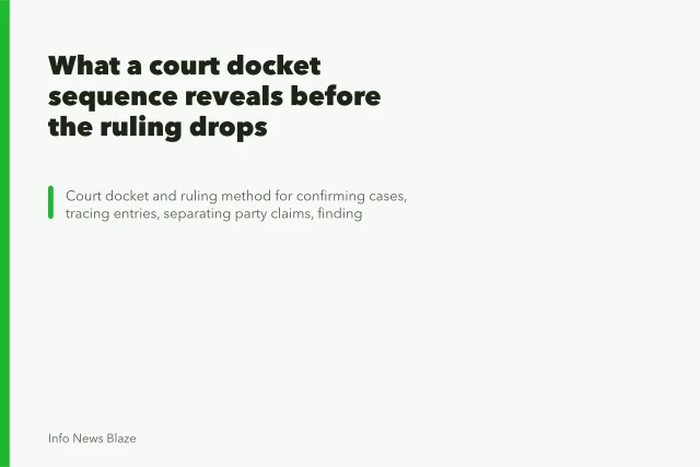 What a court docket sequence reveals before the ruling drops. What a court docket sequence reveals before the ruling drops