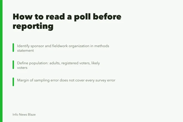 Checklist for reading public opinion polls before reporting them. How to read a public opinion poll before reporting it: the 2027 view