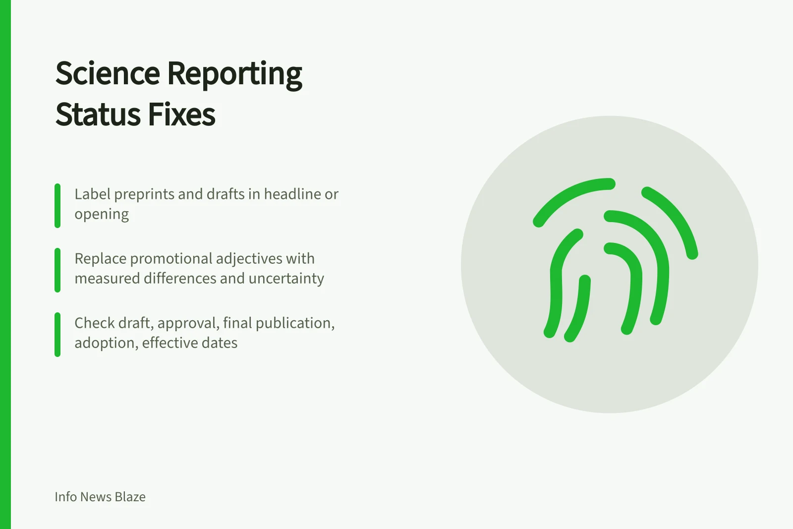 Card listing fixes for science reporting status errors. Science and technology reporting problems and fixes