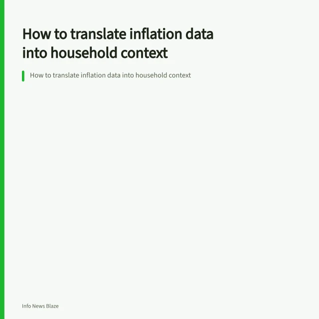 How to translate inflation data into household context. How to translate inflation data into household context
