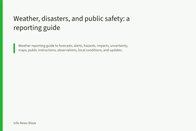 Weather, disasters, and public safety: a reporting guide. Weather, disasters, and public safety: a reporting guide